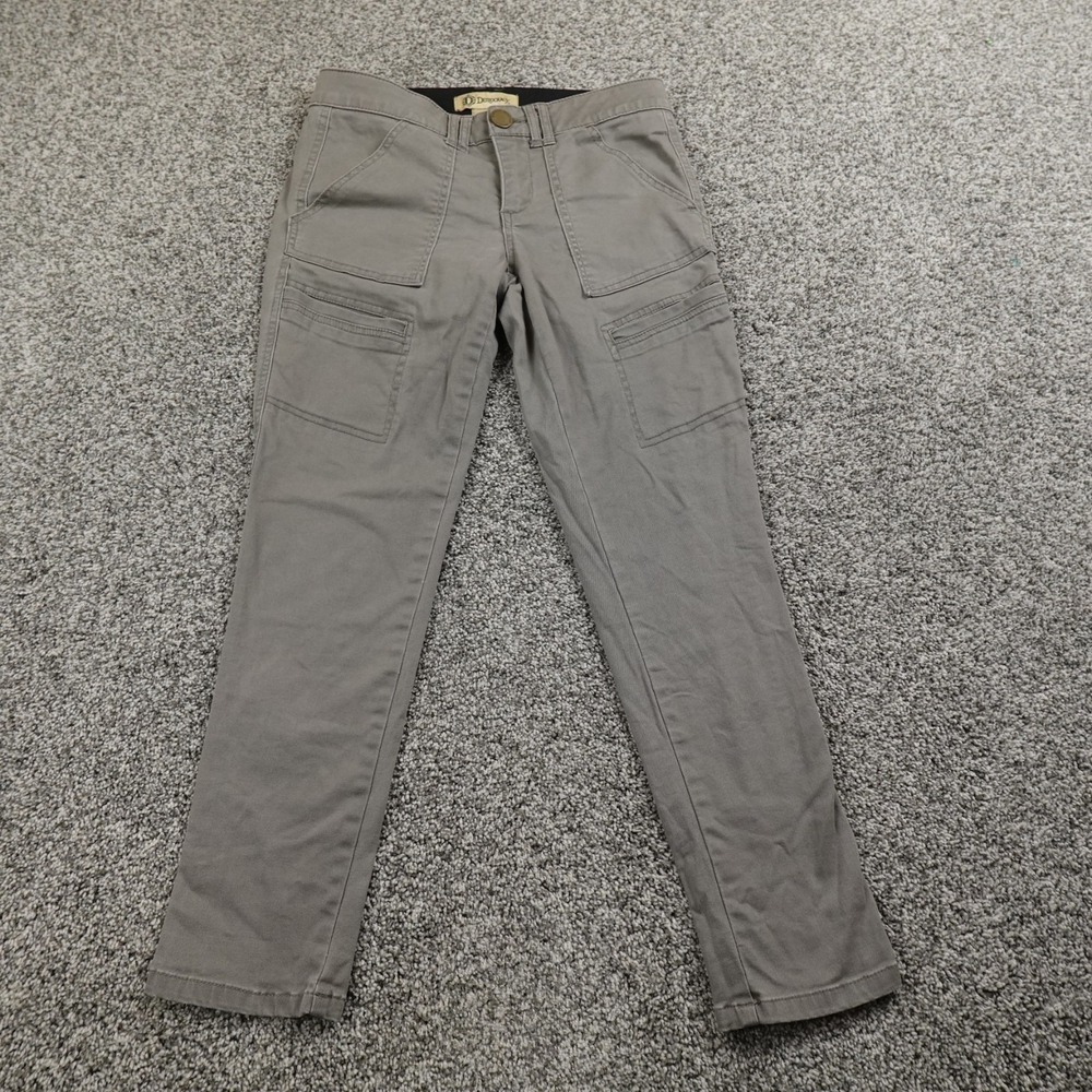 Democracy Jeans Womens 2 Gray Cargo Pants Ab Technology Low Rise Stretch Flex